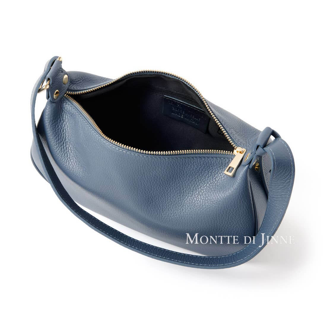 Italian Leather Crescent Bag – Versatile Convertible Design