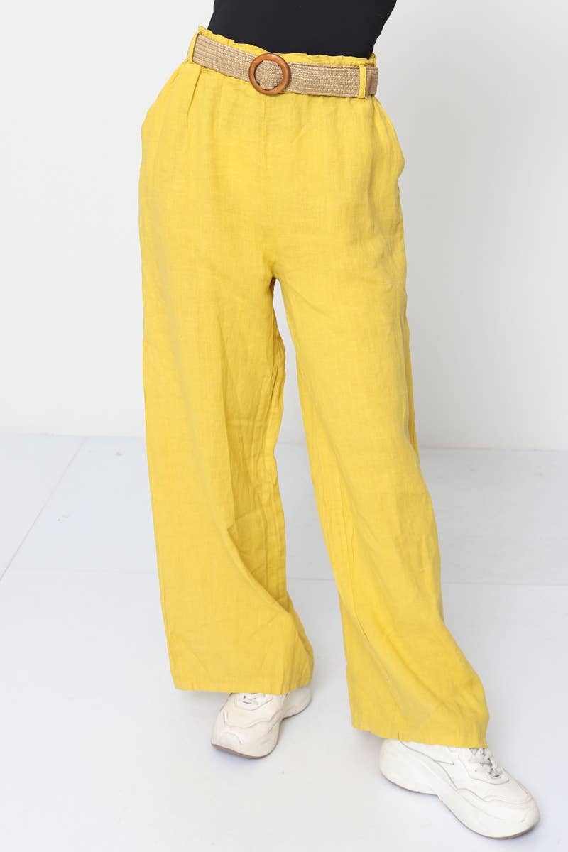 100% Linen Trousers REF. 5056