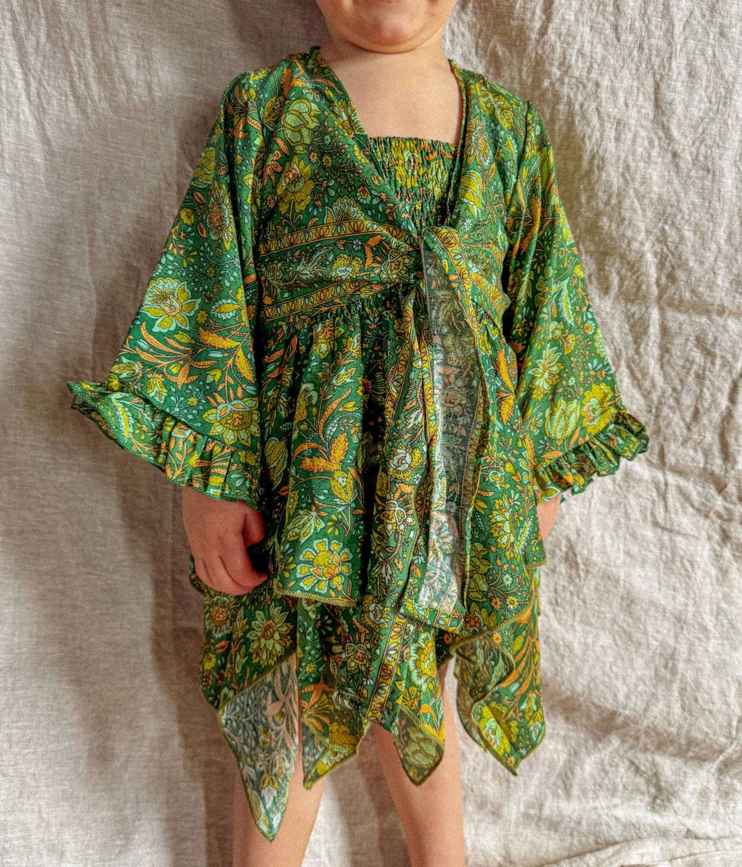 Baby Toddler Fairy Dress – Hippie Boho Kids Flower Dress, Adjustable Straps