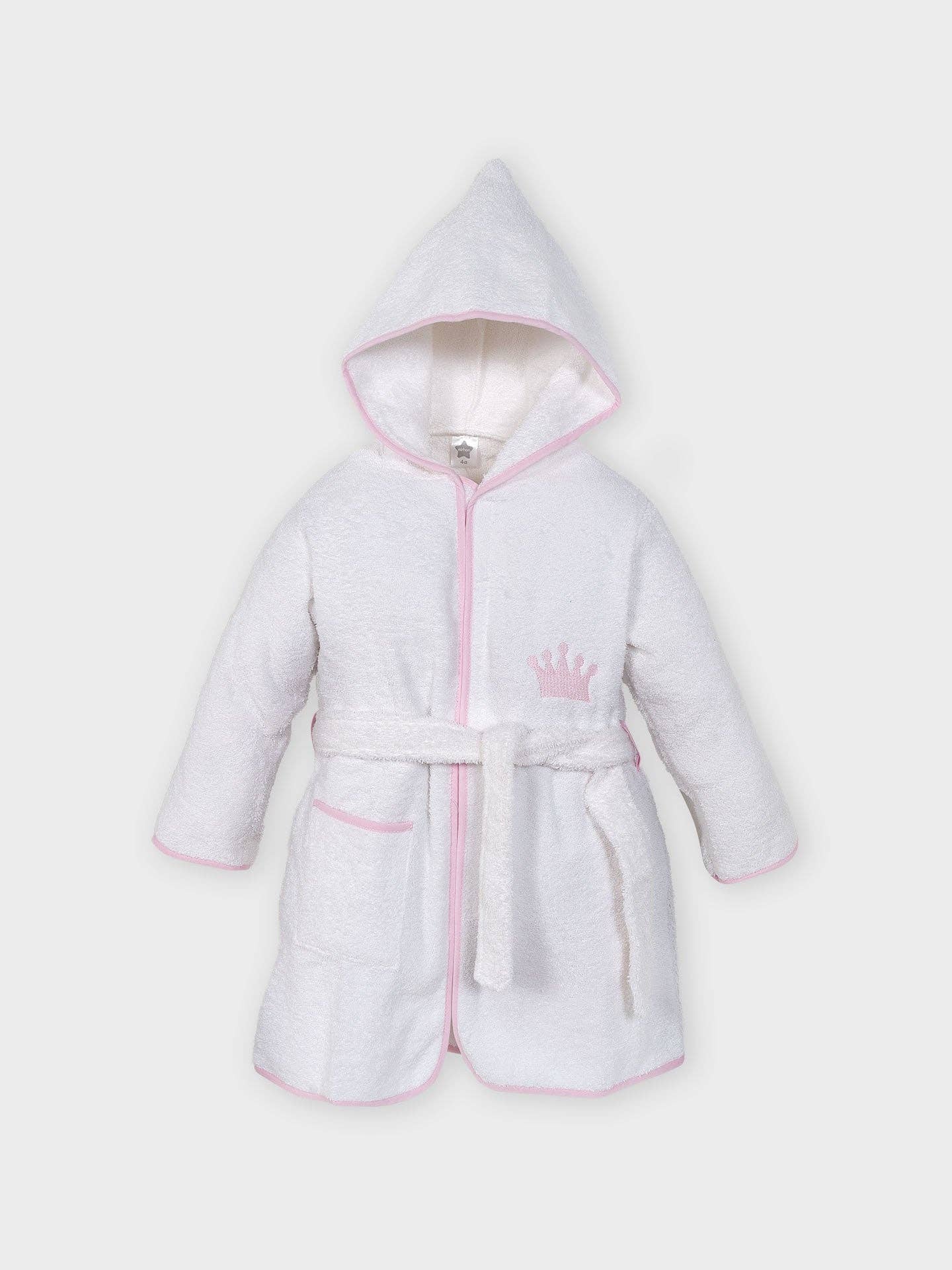 Embroidered Hooded Baby Bathrobe