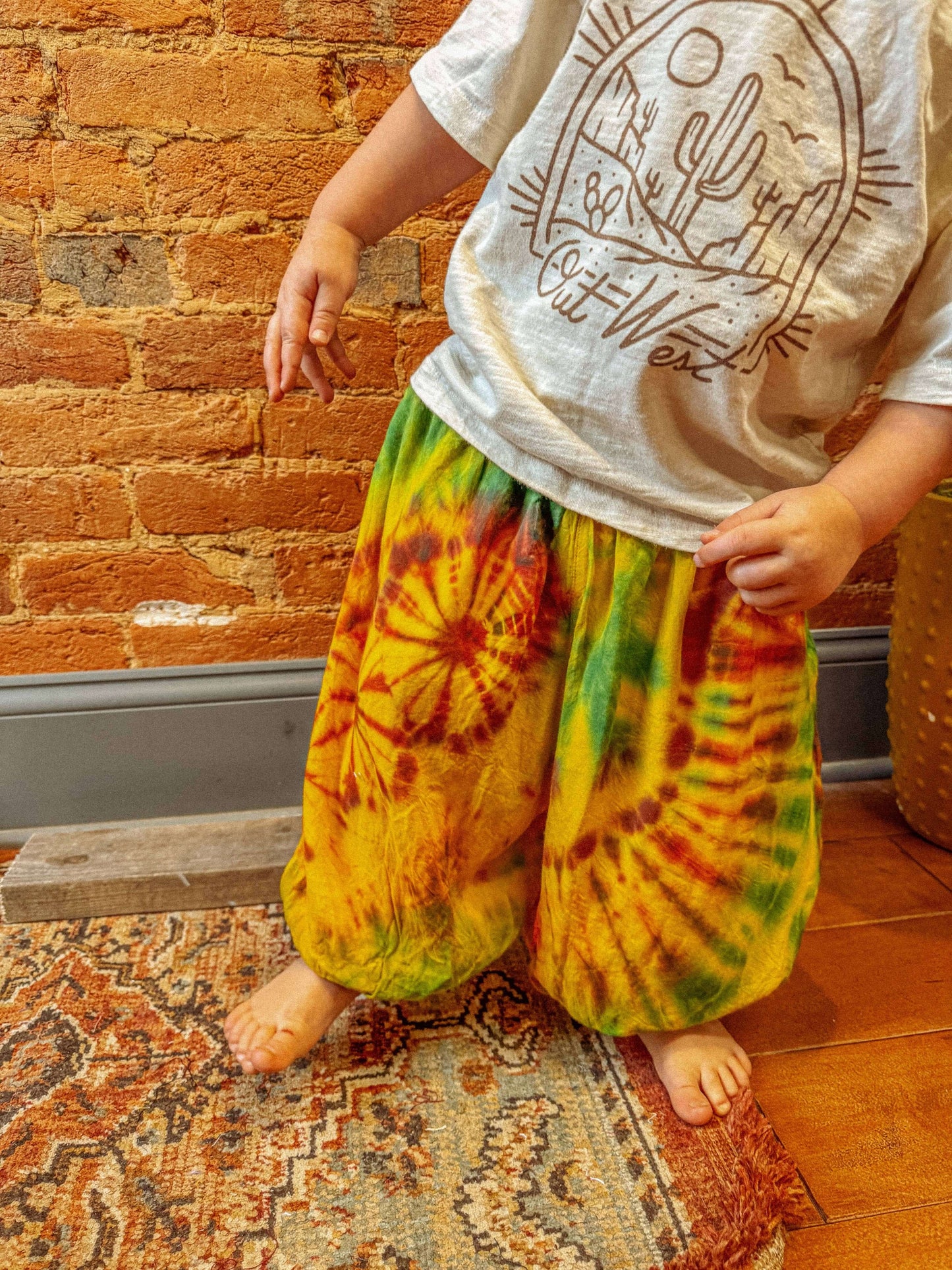 Baby Youth Kids Hippie Boho Tie Dye Pants