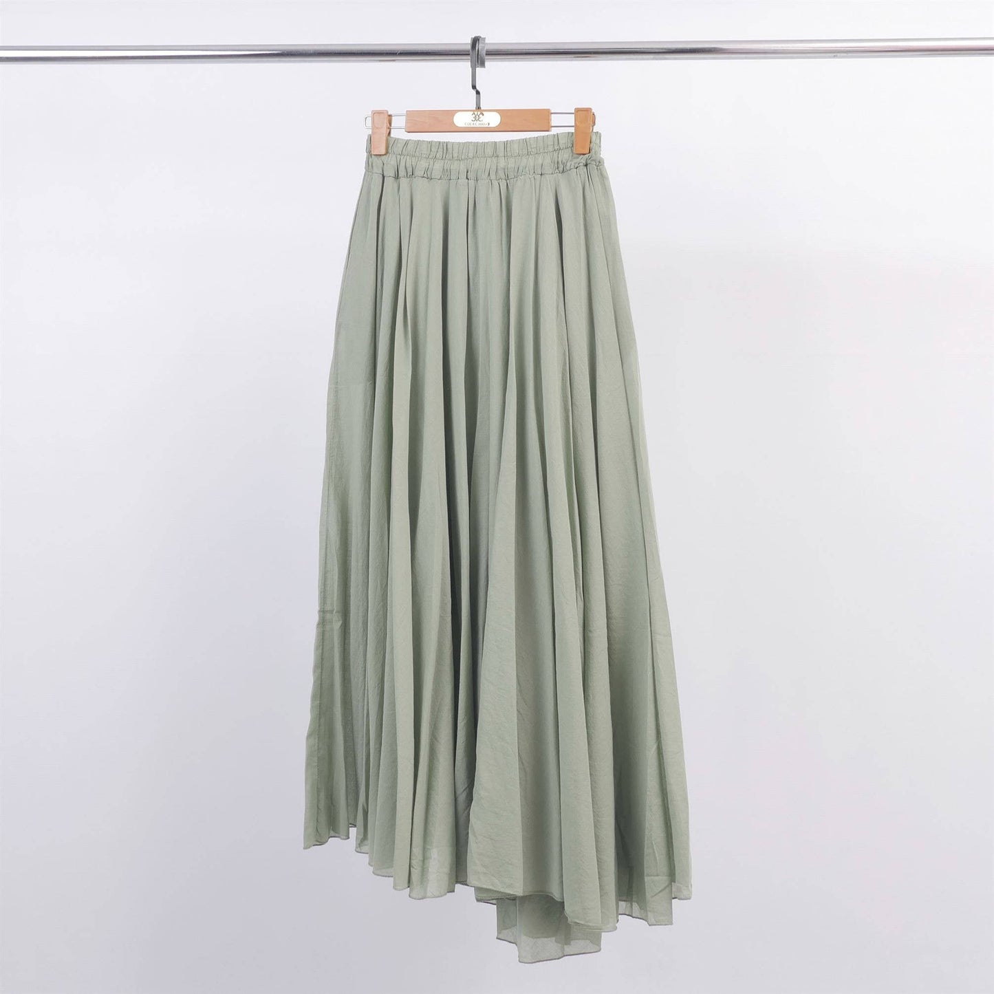 Flared long skirt in cotton voile DB75152