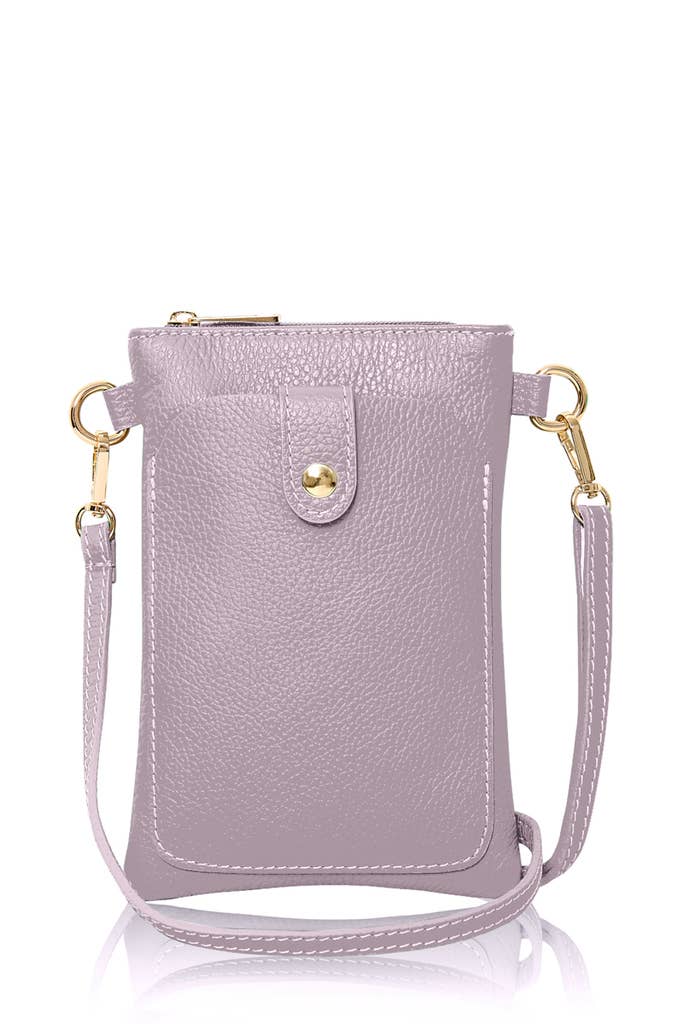 Italian Leather Phone Crossbody Bag – Handmade in Italy