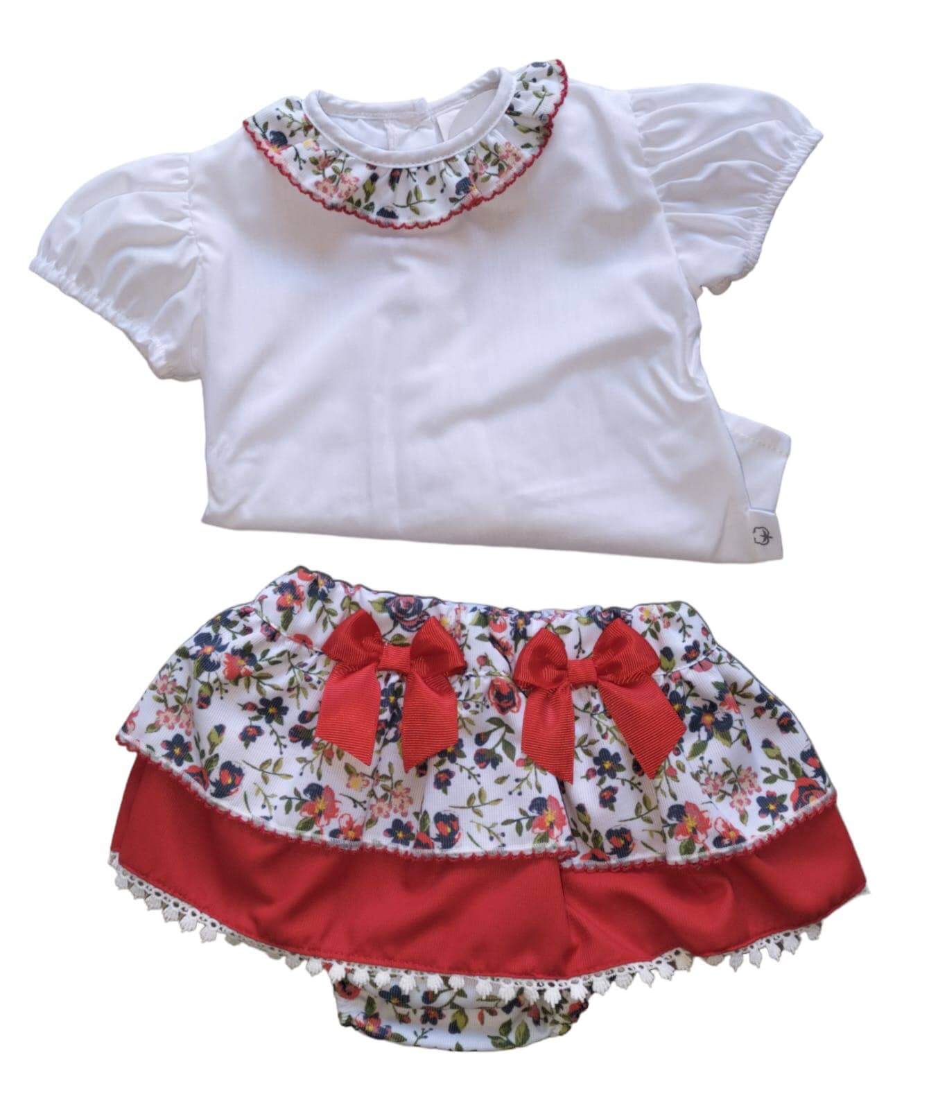Fluffy Flowery Baby Outfit