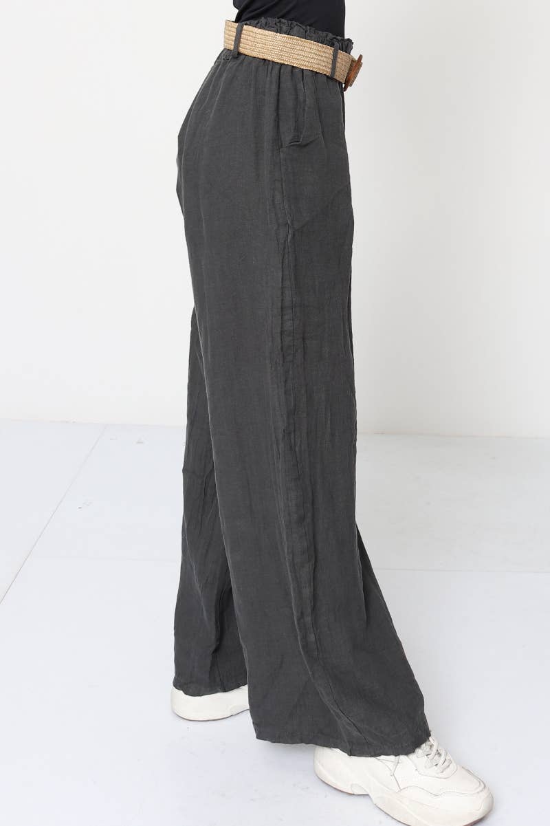 100% Linen Trousers REF. 5056