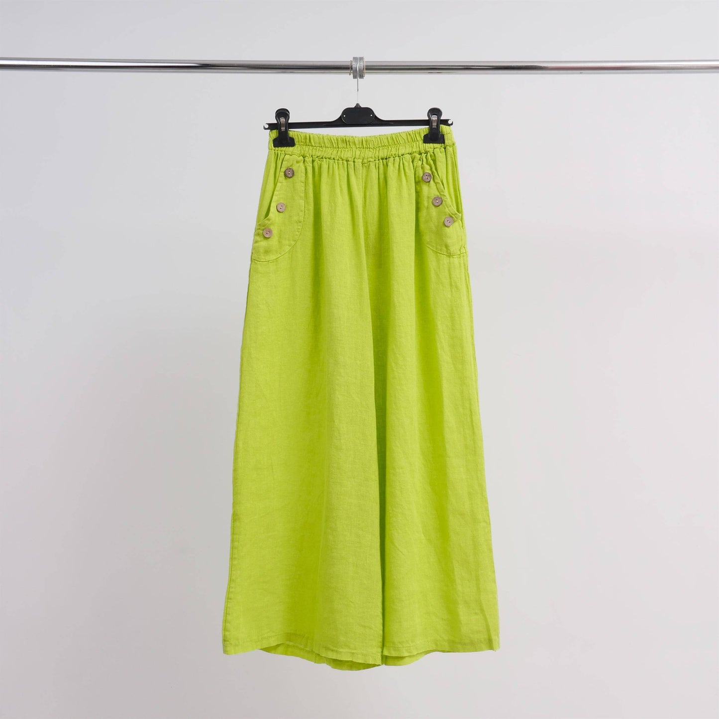 Linen wide leg pants 4352