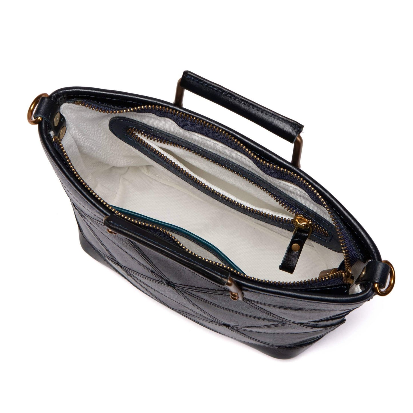 Origami Small Leather Tote Bag
