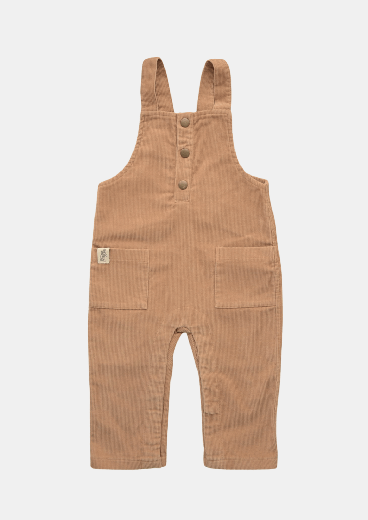 Brown Corduroy Kids Overalls – 100% Cotton, OEKO-TEX Certified