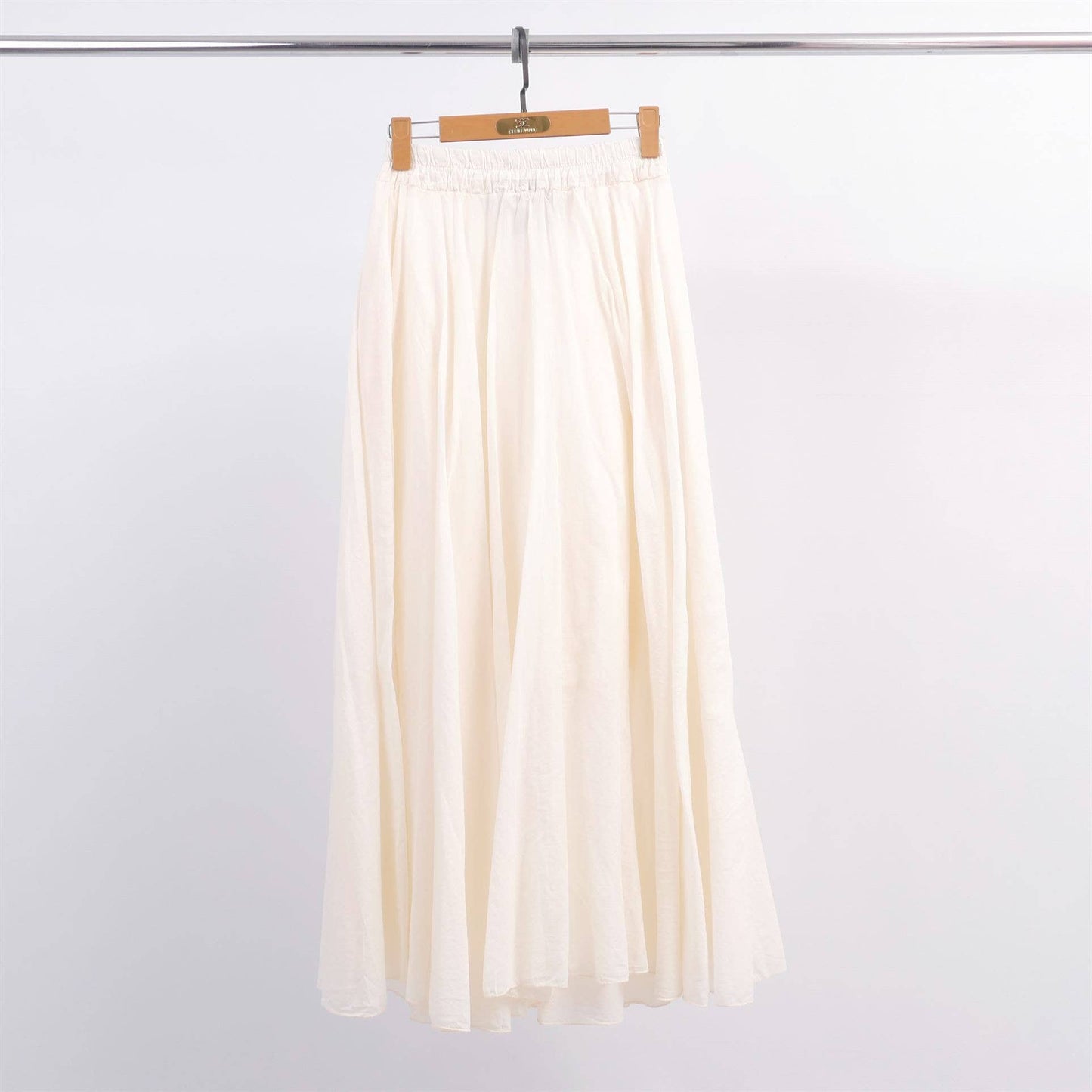 Flared long skirt in cotton voile DB75152
